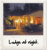 The lodge at night
